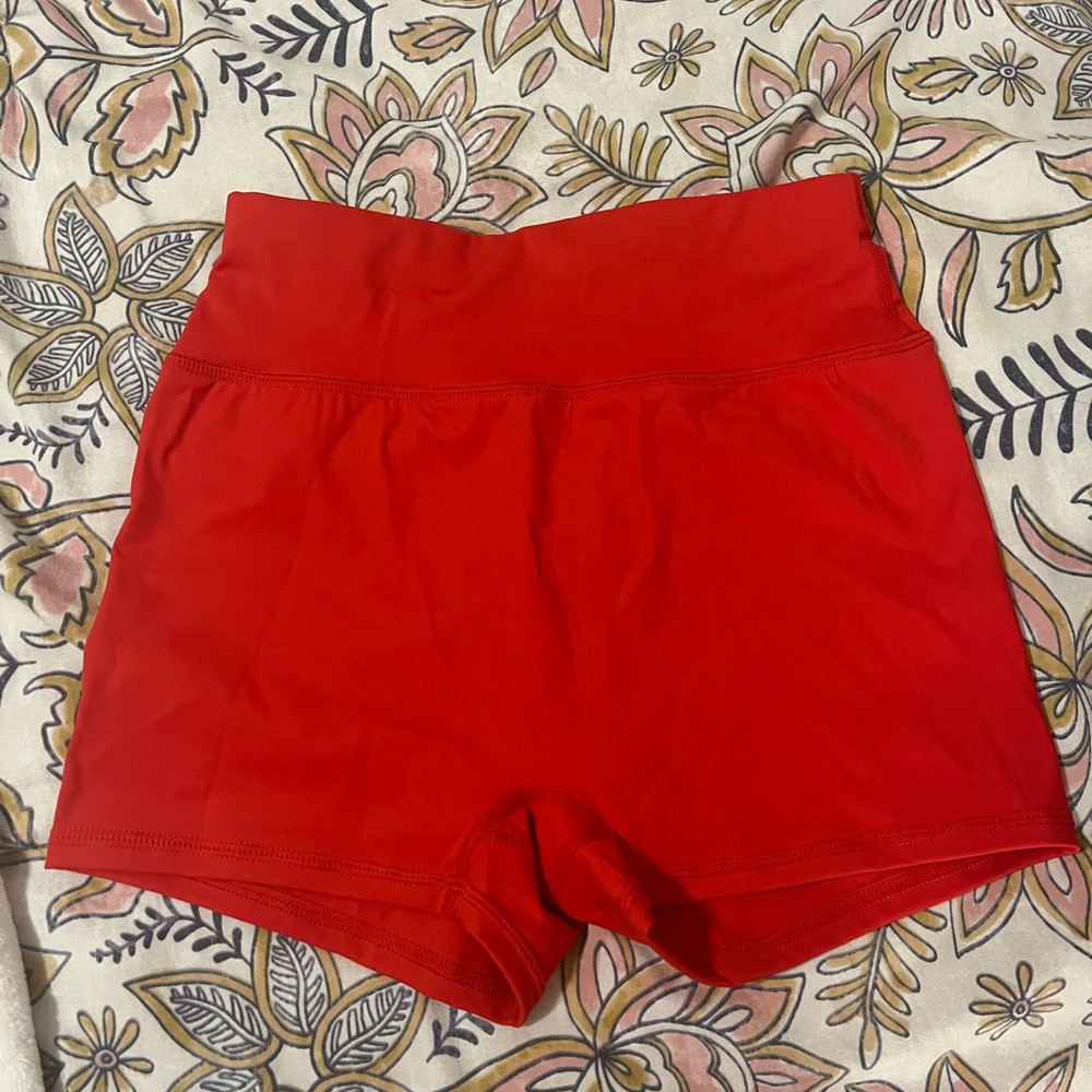 SHEIN Red Athletic Shorts